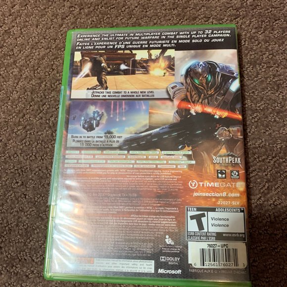 Section 8 Xbox 360 game (3 for $20) - Picture 2 of 3
